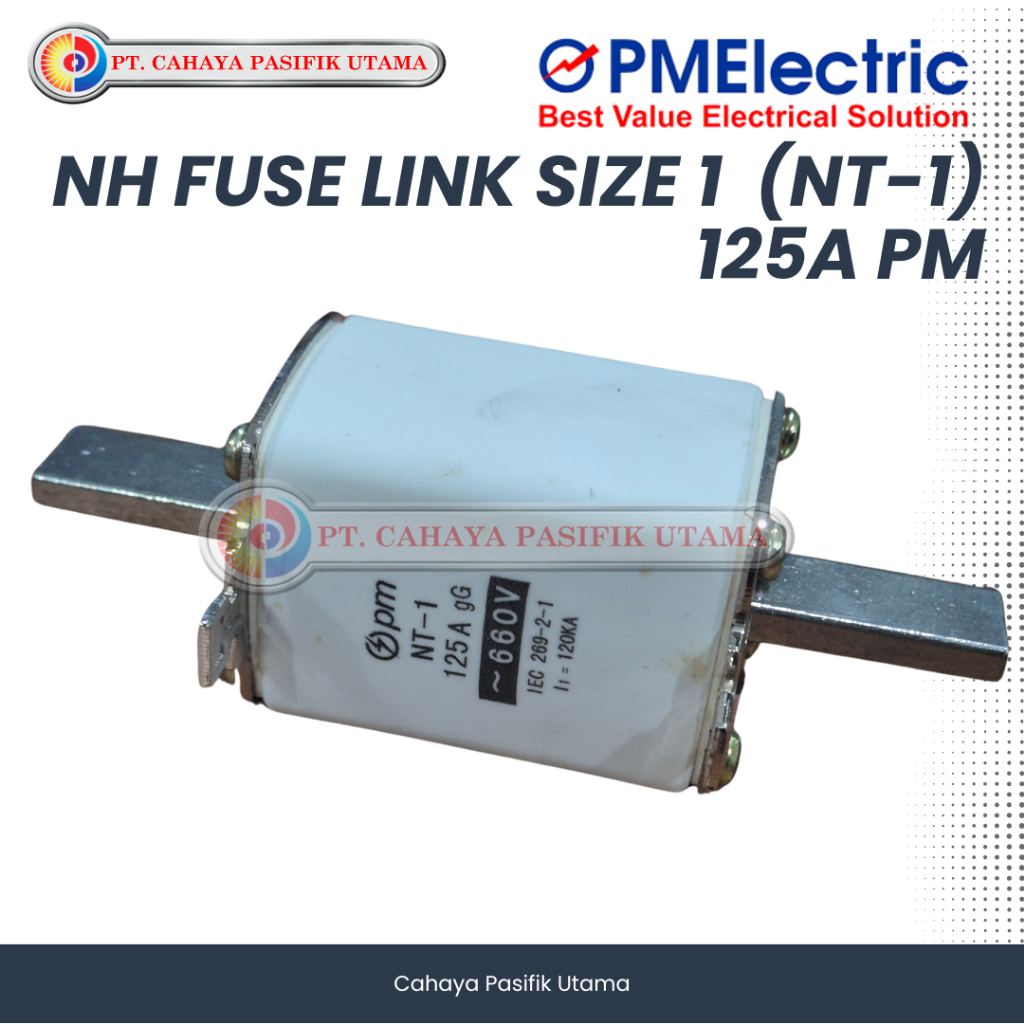 NH FUSE LINK SIZE 1 NT-1 NT1 125 A PM