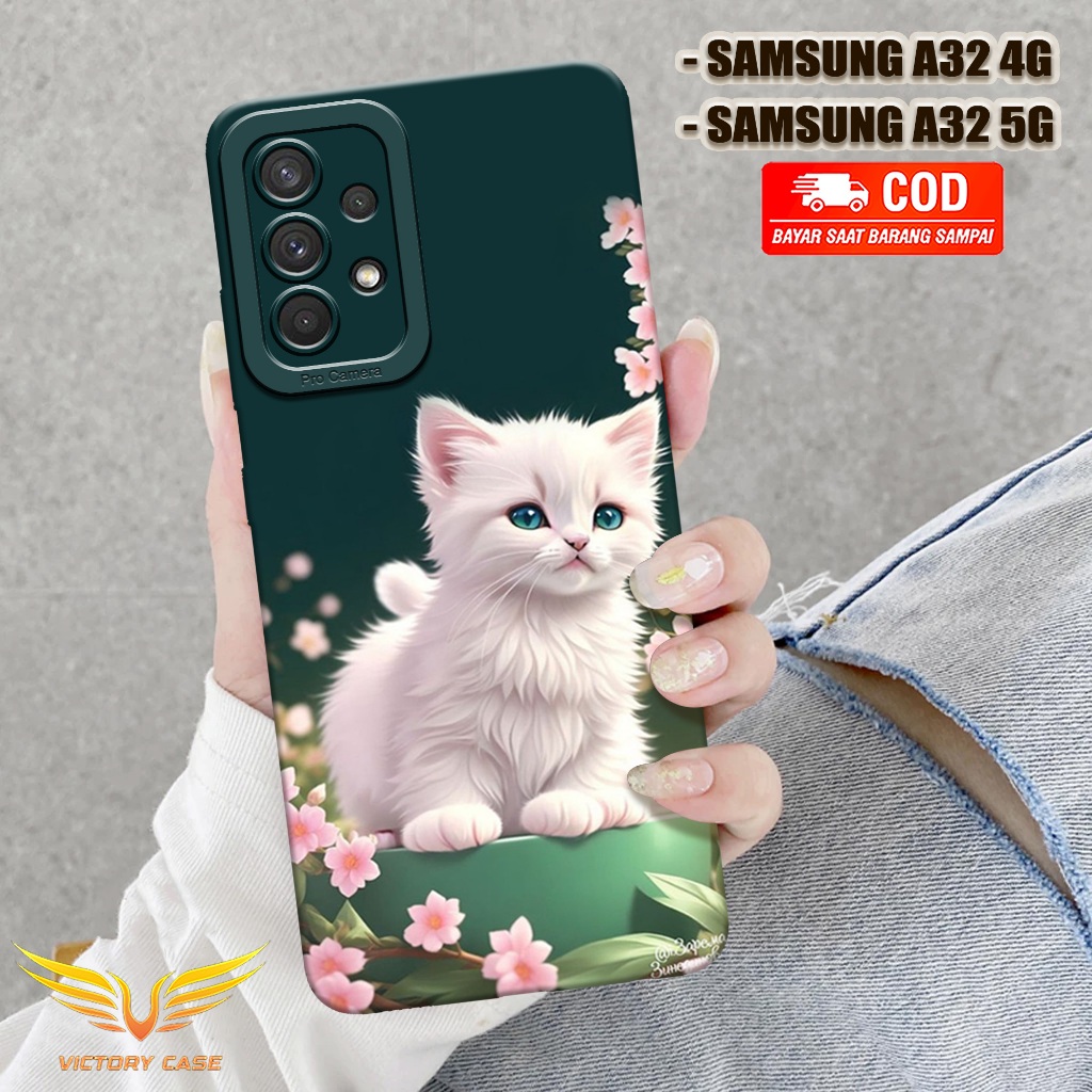 Case Samsung A32 4G / A32 5G Terbaru - Fashion Case KUCING - Casing Samsung A32 4G / A32 5G - Case L