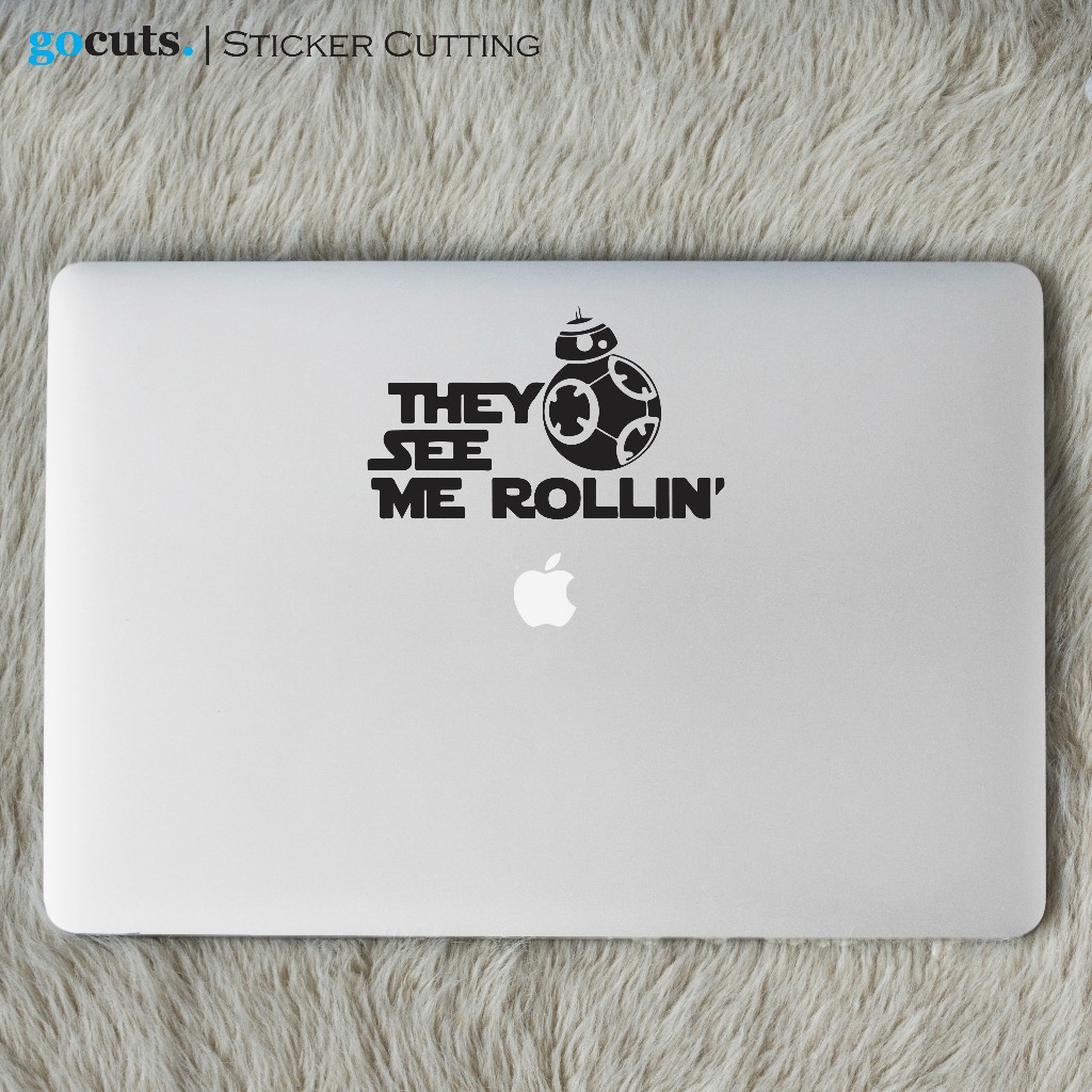 

Stiker They See Me Rollin Cutting Sticker Laptop Mobil Motor