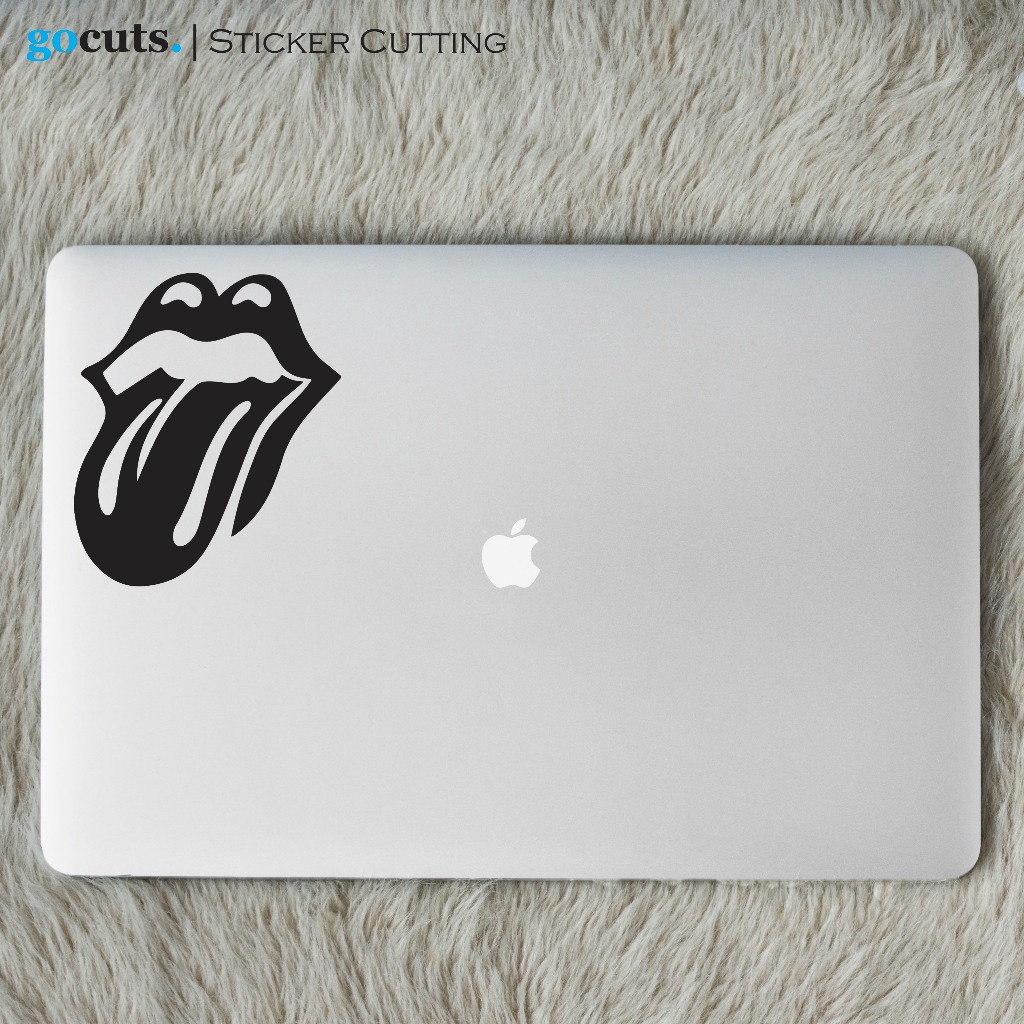 

Stiker Laptop Logo Rolling Stones Cutting Sticker Aksesoris