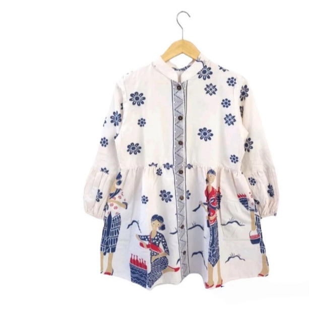[PREMIUM] Blus Kasmaran Mbok Jamu Batik Busui Peplum Bunga Series Cantik Jumbo