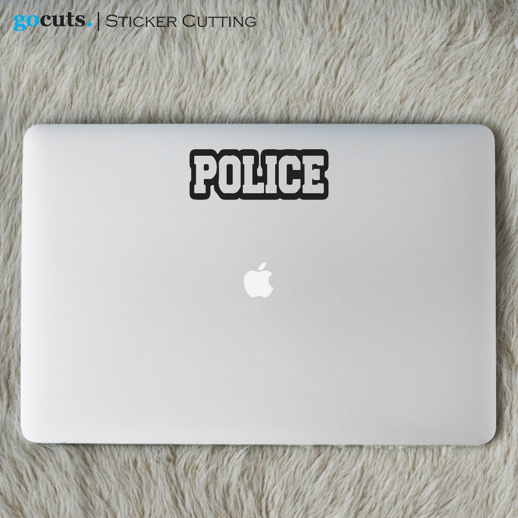 

Stiker Laptop POLICE Cutting Sticker Custom