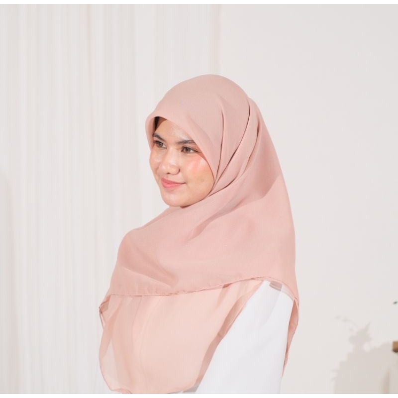 Aisyah Malay | hijab Square curve Malay | Hijab Segiempat Oval Malay pollycotton