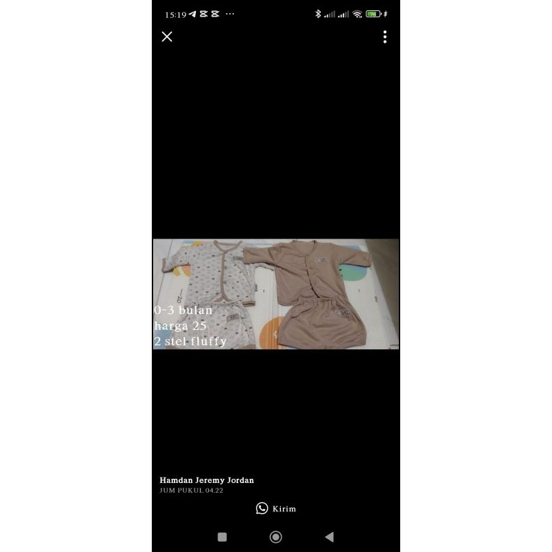 baju bayi fluffy