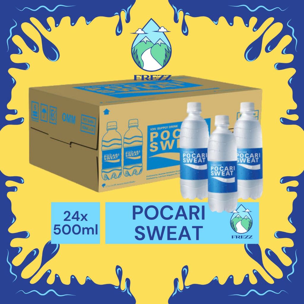 

(INSTANT) POCARI SWEAT / ION WATER 500ml DUS Isi 24 BOTOL Per Karton - READY AQUA LEMINERAL, CLEO, PRISTINE, VIT Air Minum Kemasan Botol Minuman Kardus