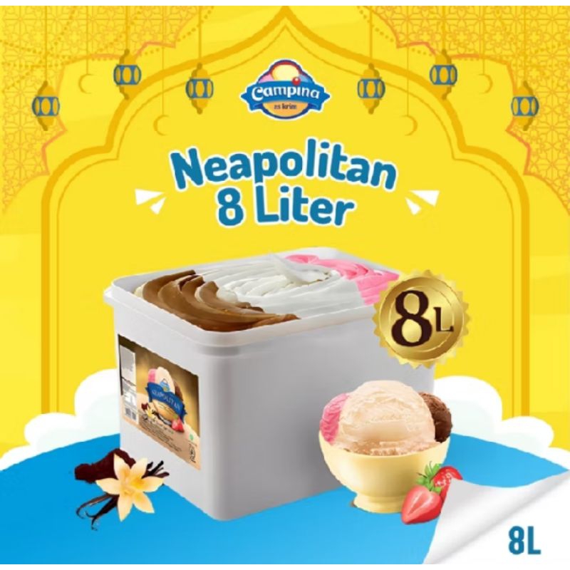 

es krim campina neopolitan 8liter
