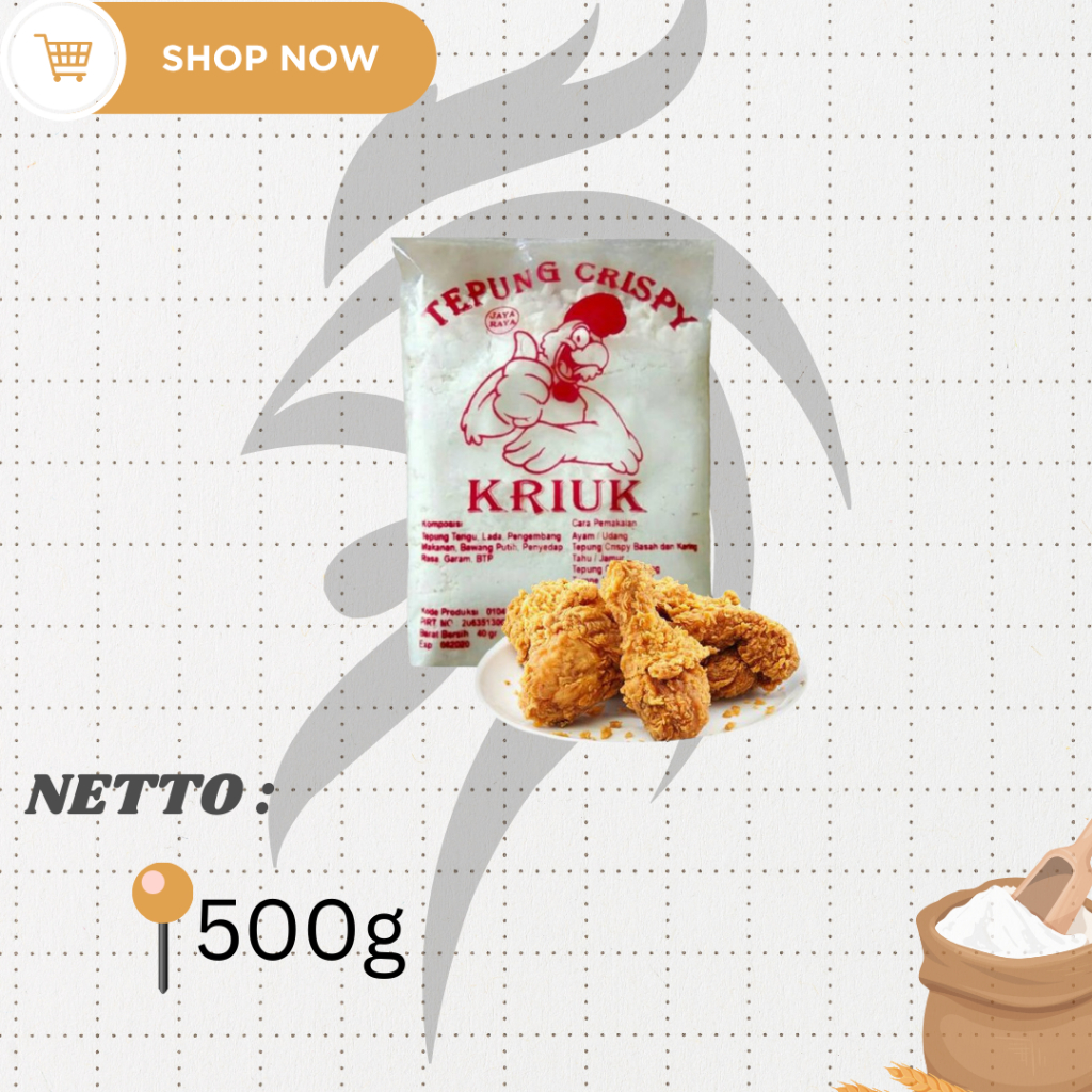 

Tepung serbaguna atau Tepung Kentucky I Berat 500g I