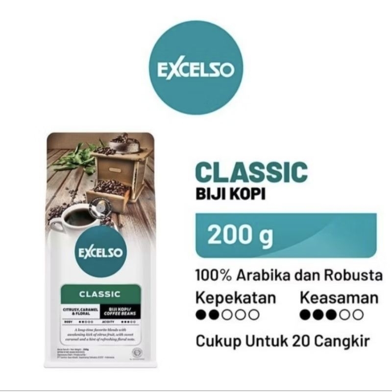 

Biji kopi Classic 200gr