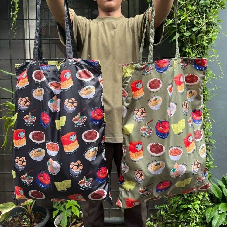 

Reusablebag design makanan lebaran