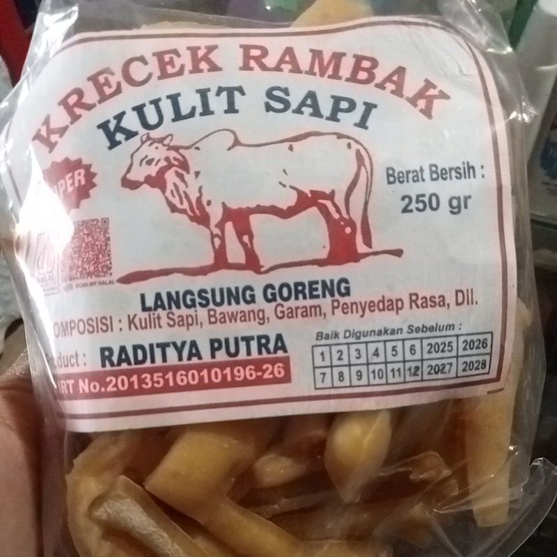 

kerupuk rambak kulit sapi 250gr