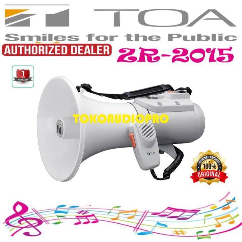 Toa ZR2015S Megaphone Toa with Sirine Toa Zr-2015s