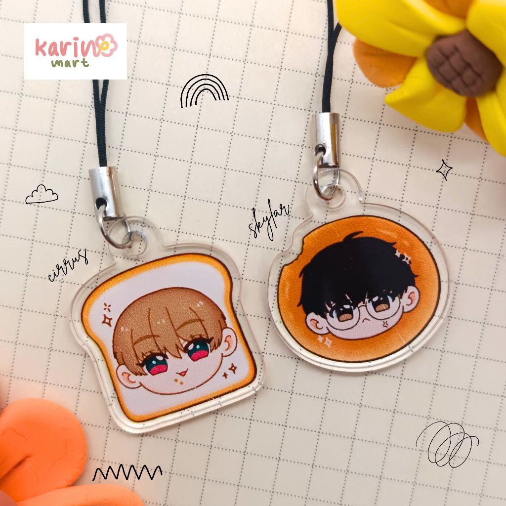 Acrylic Phonestrap | Lost in the Cloud | Baek Cirrus | Yeon Skylar