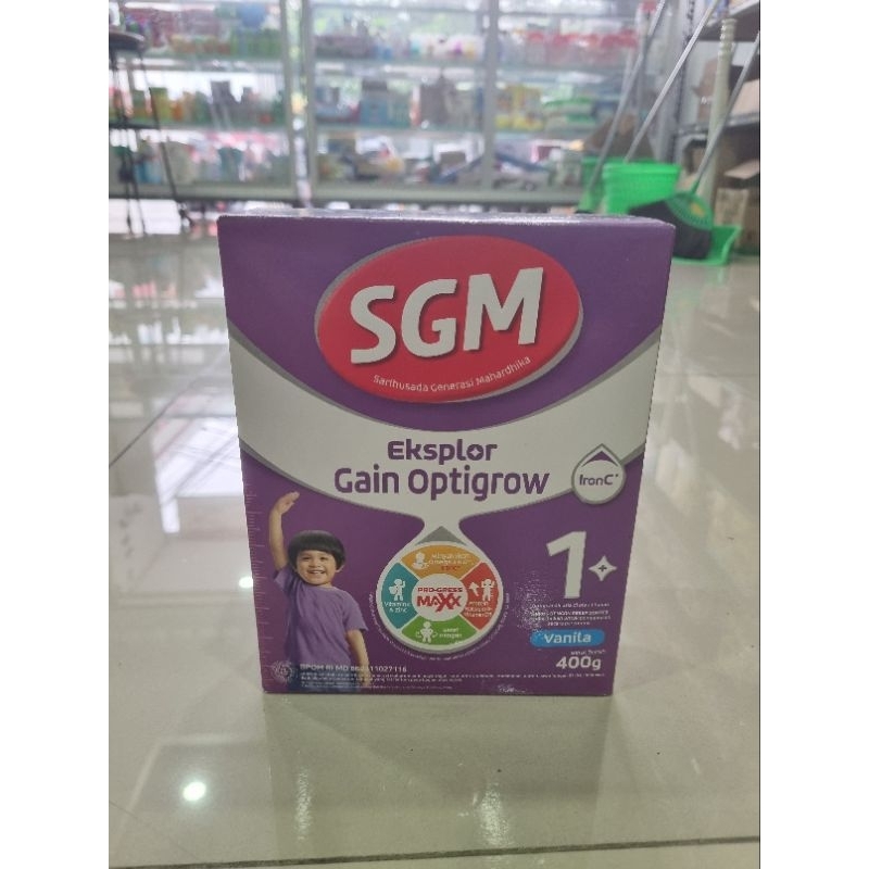 sgm ananda gain optigrow 1+ rasa vanila 400 gram ED 21 APRIL 2026