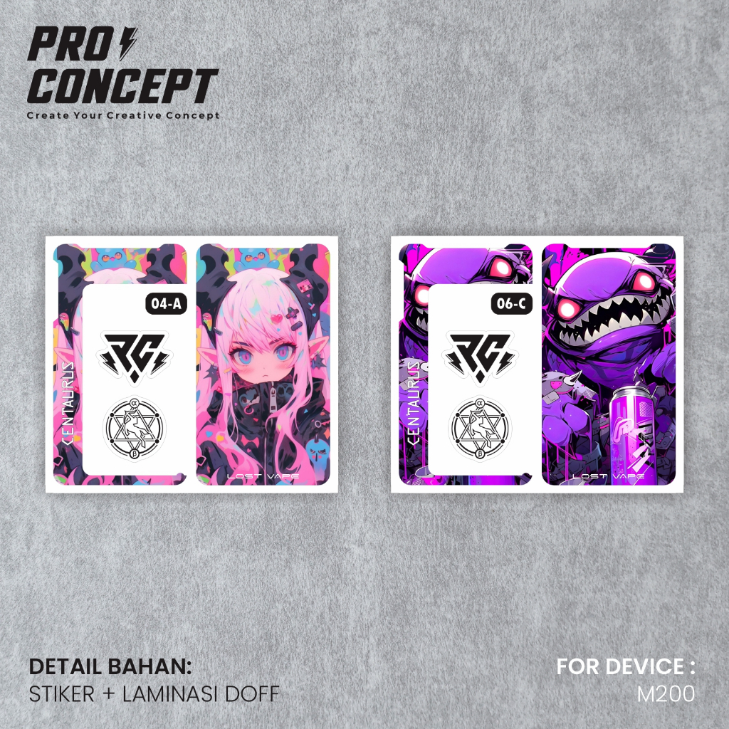 

#IN-3 PRO CONCEPT STIKER VYNIL PRINT - KATALOG PART 1