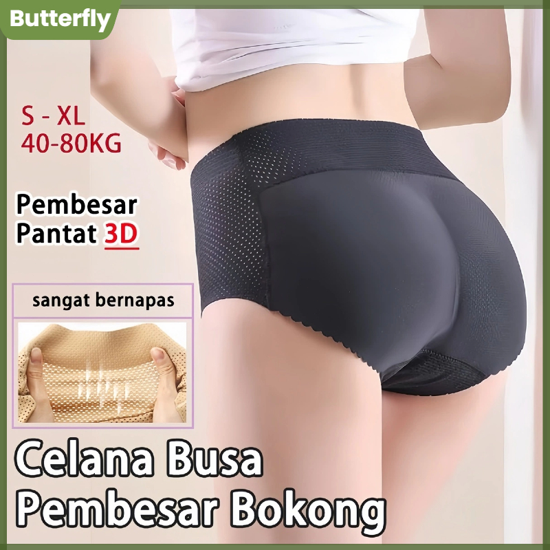 Bantalan Bokong Palsu Celana Pengangkat Bokong Wanita Celana Dalam Pembesaran Bokong Selangkangan