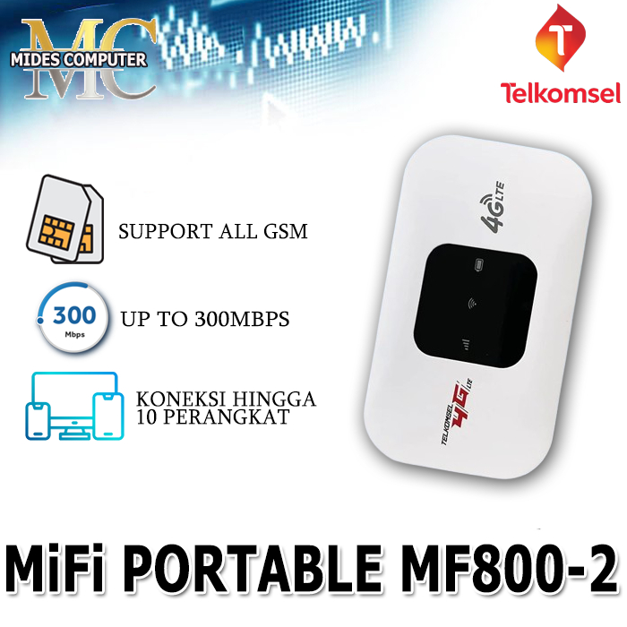 Modem WiFi Telkomsel 4G LTE Bypass All Operator 300Mbps Wifi Portable