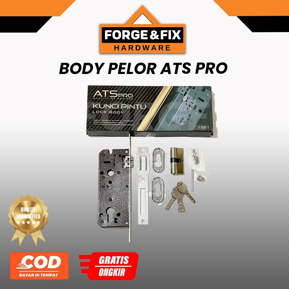 [1SET] ATS PRO Body Pelor Pintu Rumah Besar Kunci Komputer Stainless