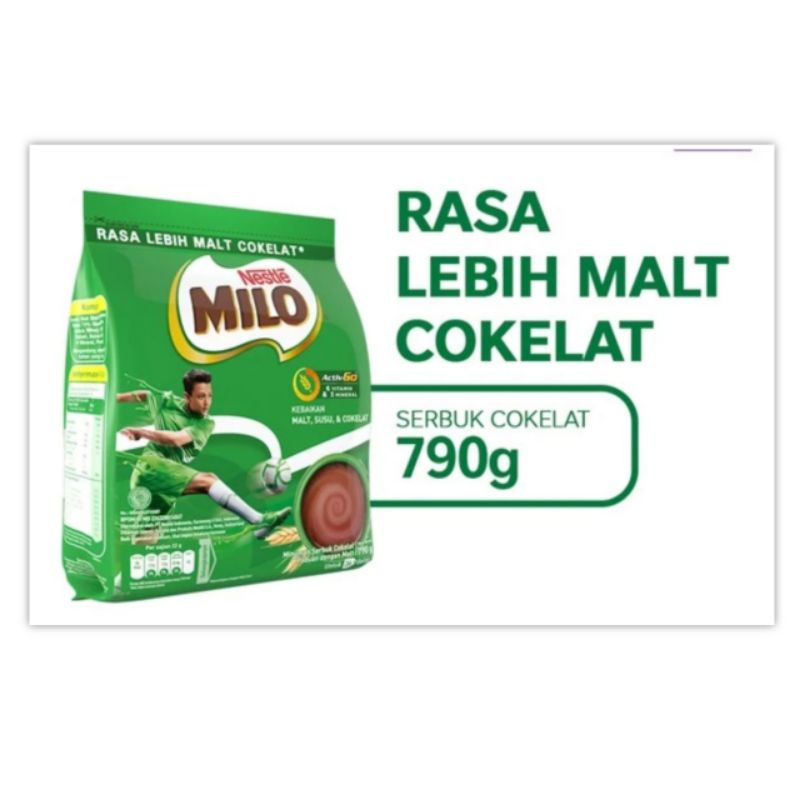 

Milo Healthy Drink Activ go E 790 gr Susu Cokelat Coklat