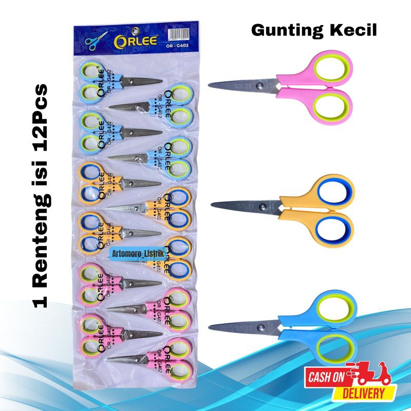 

Paket Gunting Kecil Stainless Tajam Warna Warni Orlee/Gunting Kecil Hitam Yukinawa Renteng/Gunting/Alat Pemotong
