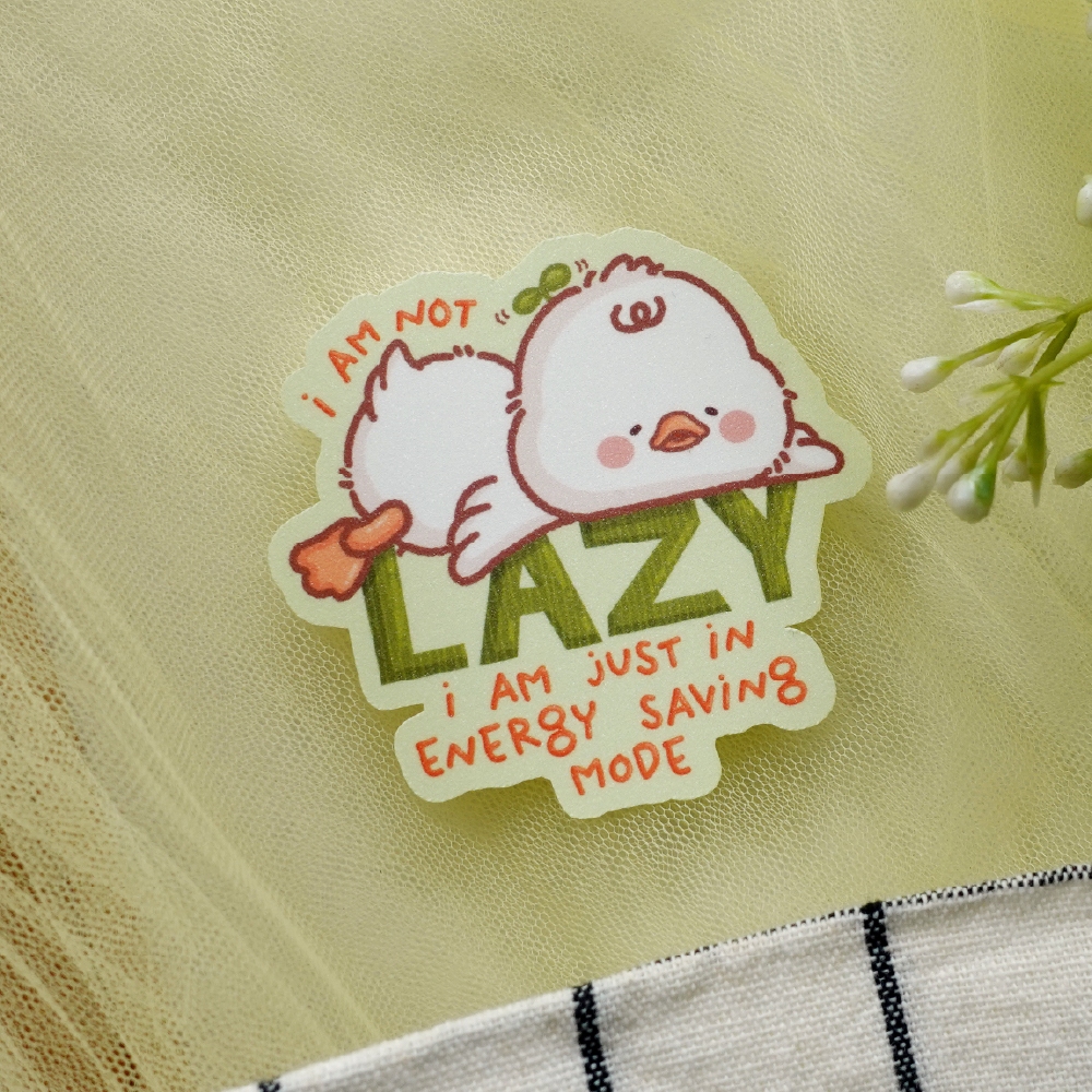 

Lazy Duck Die Cut Sticker Sheet | Waterproof | Aesthetic Sticker | Sticker Sheet Pack | Planner Sticker