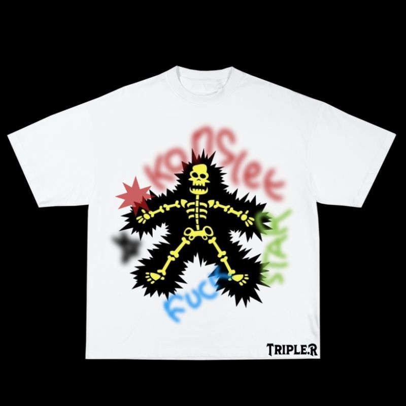 KAOS FU*K KONSLET | KAOS"KONSLET" BAJU VINTAGE T-SHIRT VINTAGE OVERSIZE RAP TEES PRIA WANITA DEWASA 