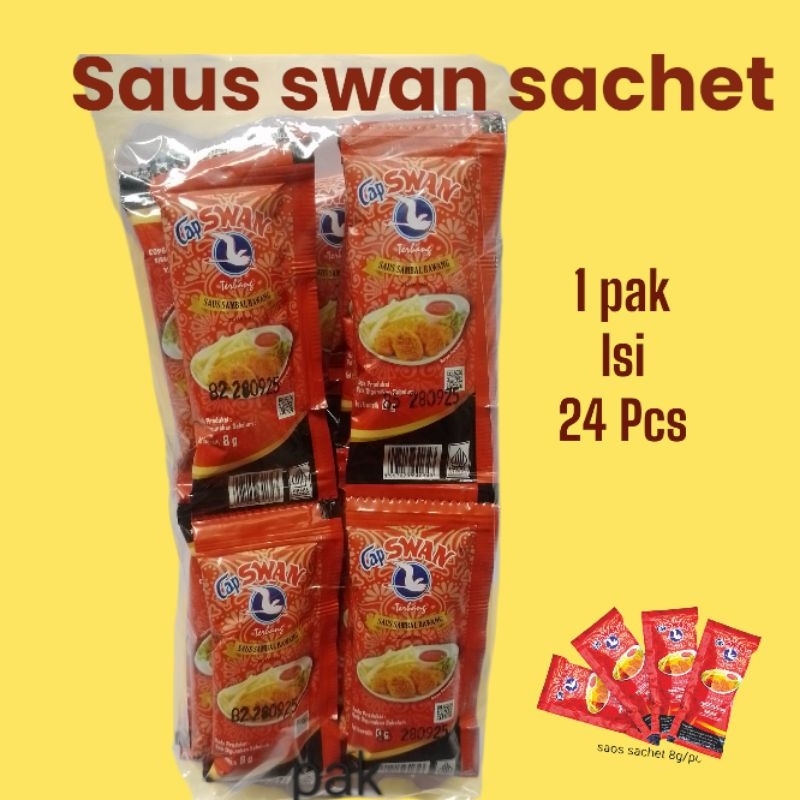 

Saus Swan Sachet/ Saus Stik/saus fried chicken ( 1 Pak isi 24 pcs 8g )