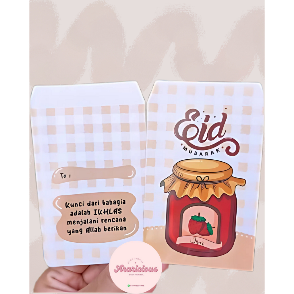 

ISI 10 PCS - GROSIR AMPLOP LEBARAN MEDIUM 2025 | DESAIN LUCU & EKSKLUSIF (TOPLES STRAWBERRY)