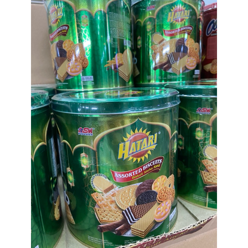 

Hatari Biscuit Assorted Kaleng dan Hatari Coconut Biscuits Jar Kemasan 1 dus