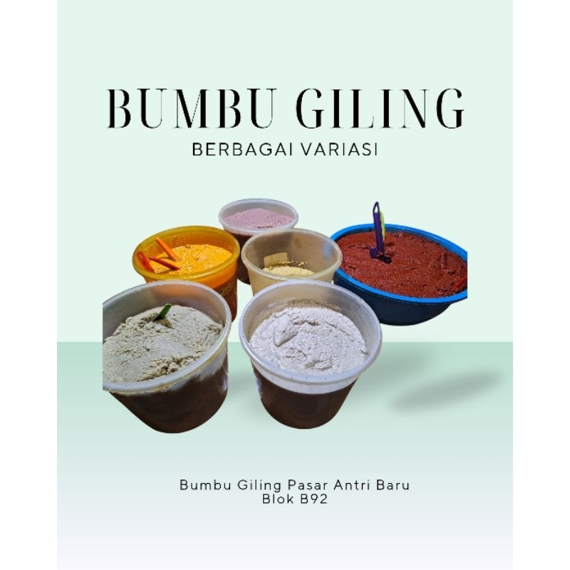 

Bumbu Giling Masak Instan 200 gram