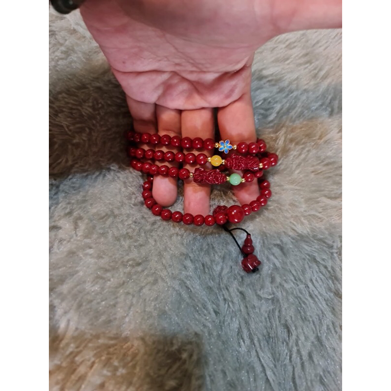 kalung/tasbih cinabar 6mm