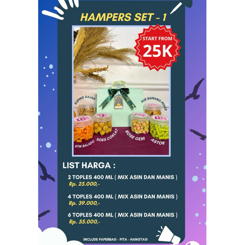 

HAMPERS SET - 1 ( ISI 4 )