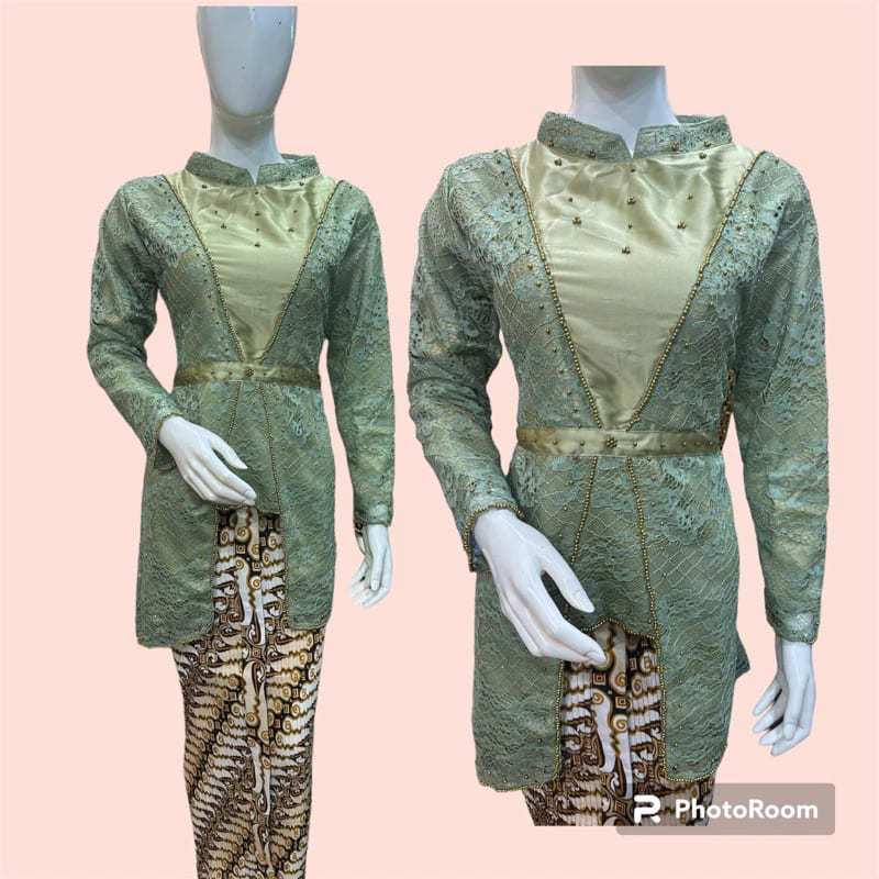 atasan kebaya mote wisuda bridesmaid domas remaja dewasa lengan panjang ( muslim friendly ) warna te