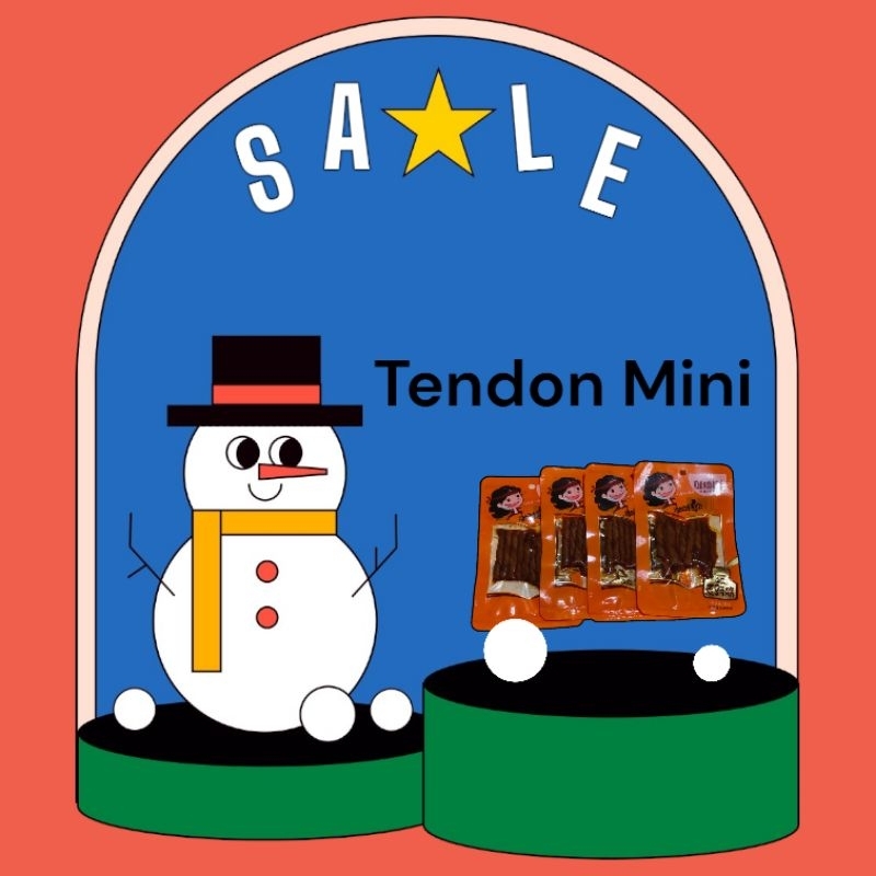 

Paket 100 pcs Tendon Mini spicy snack viral siap saji