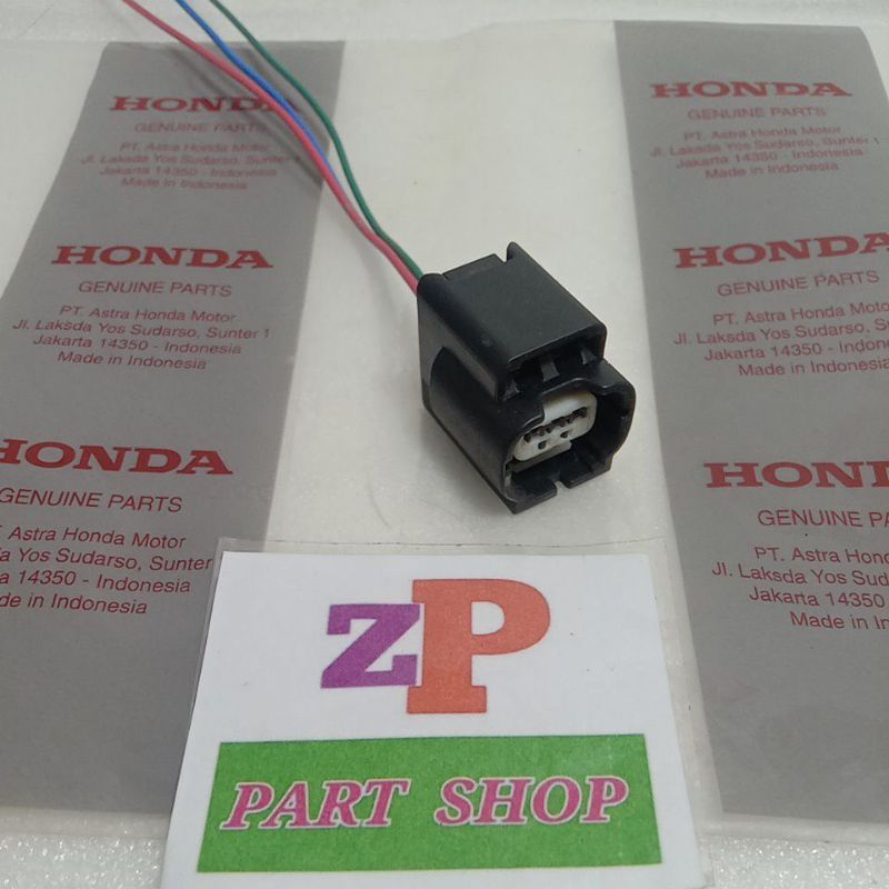 ORIGINAL SOCKET SOKET KABEL HEADLAMP PIN 3 LAMPU DEPAN HONDA BEAT SCOOPY VARIO NEW FI
