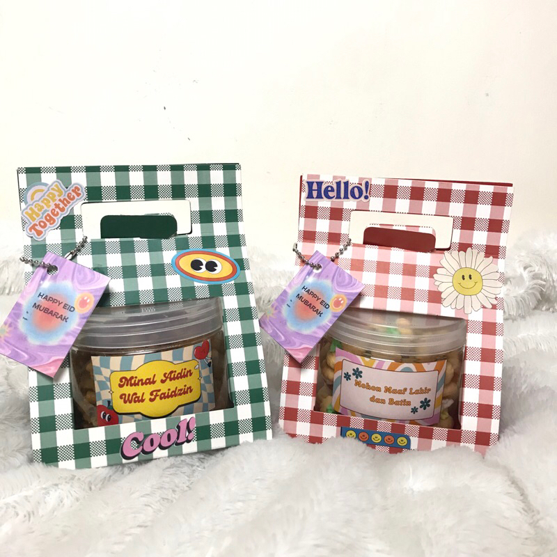 

Hampers lebaran box | Hampers DIY | Hampers Jingjing| Gable Box| Hampers Permen Jelly