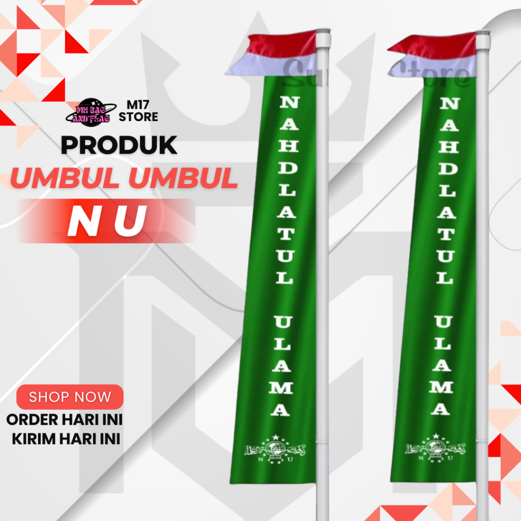 MH Umbul umbul NU 3meter FLAG PREMIUM