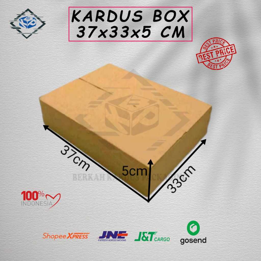 

Kardus box 37x33x5 cm single wall