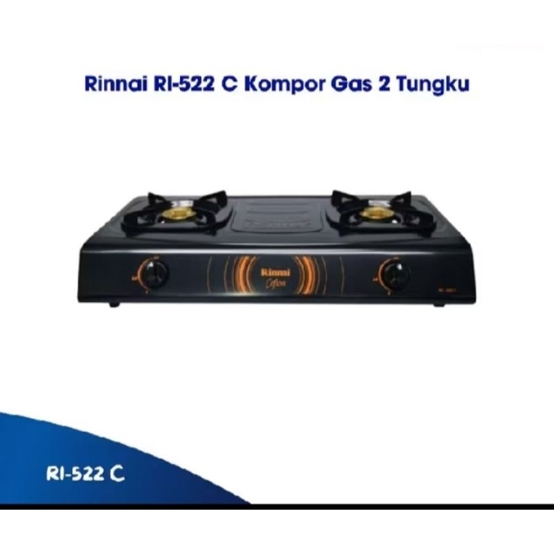Rinnai RI-522 C Kompor Gas 2 Tungku Batam