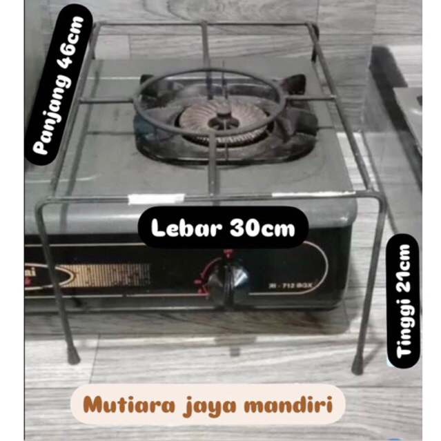 Tatakan kompor rinai Behel  oven Kompor single Rinnai Jumbo (BESI TEBAL)