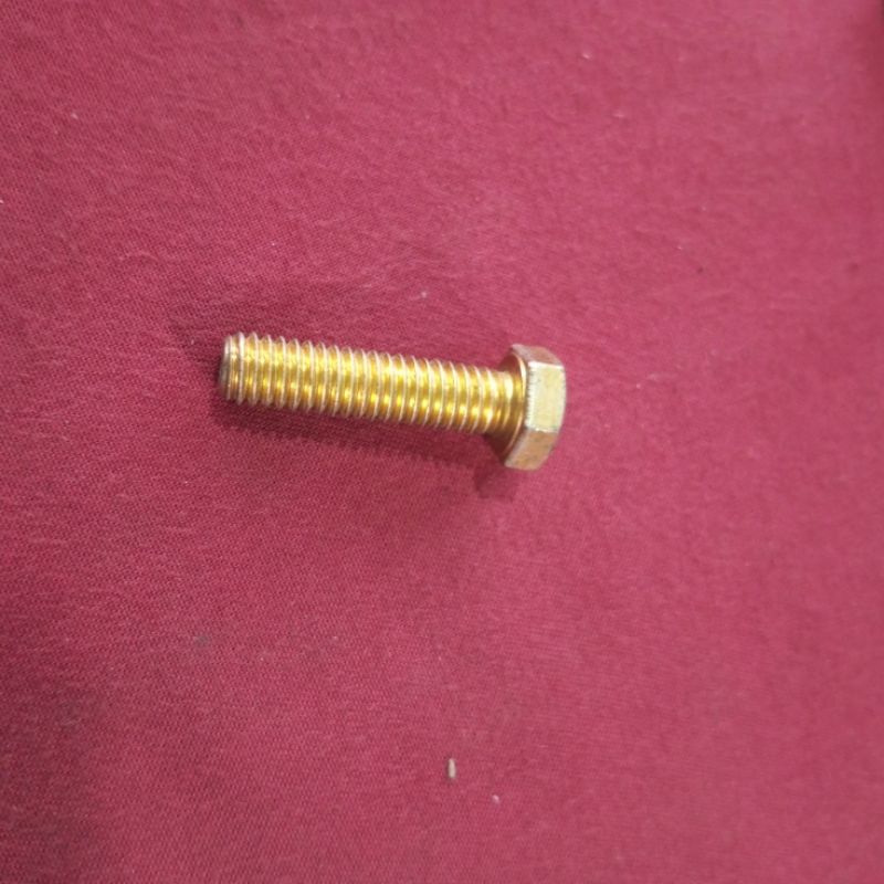 Baut 12 Baut Hexagonal M8x41mm pitch drat 1,5 Ulir Kasar Baut Universal