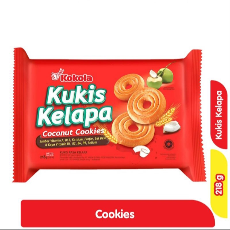 

Kokola cookies rasa kelapa 218 g