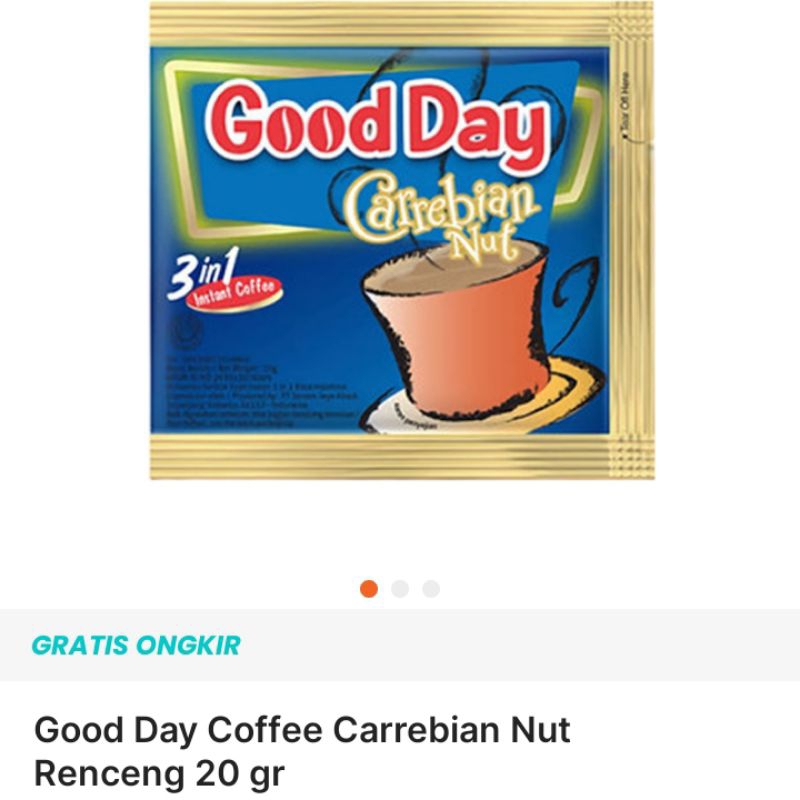 

1 renceng kopi Good day carrebian nut