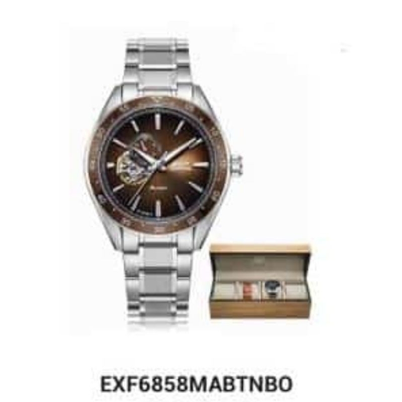 JAM TANGAN PRIA EXPEDITION ORIGINAL EXP 6858 AUTOMATIS BROWN