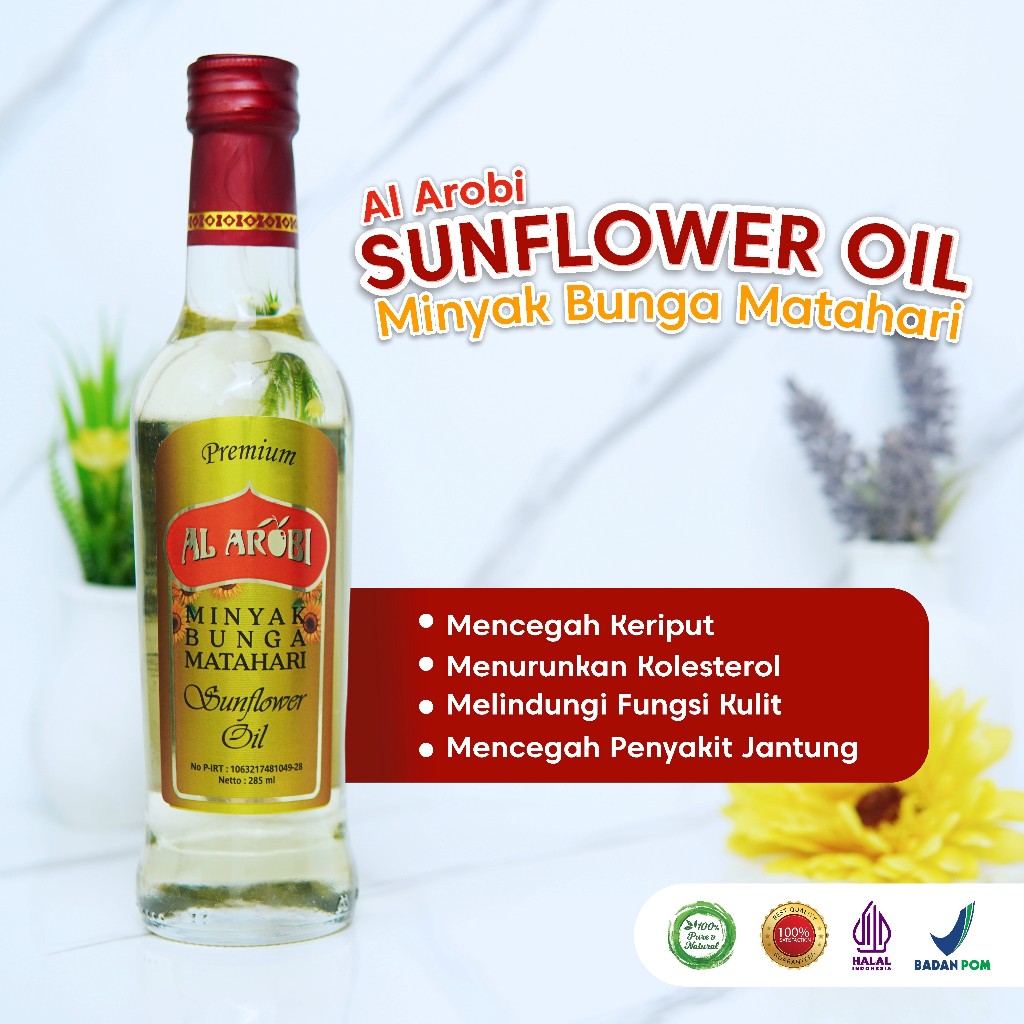 

Saribunga Minyak Bunga Matahari 285 ML- Untuk Menurunkan Kolestrol - Sunflower Oil Premium
