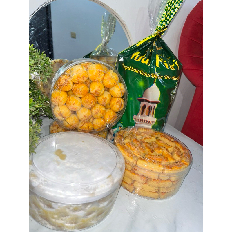 

PAKET KUE KERING toples 500gr isi 3 /kuker Premium homemade edisi ramadhan