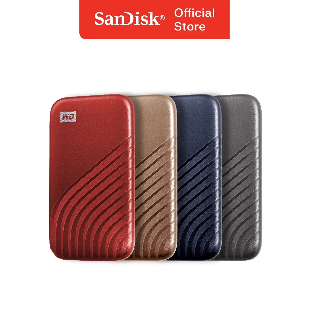 WD My Passport SSD External 500GB / 1TB / 2TB / 4TB USB C 3.2 Up to 1050MB/s