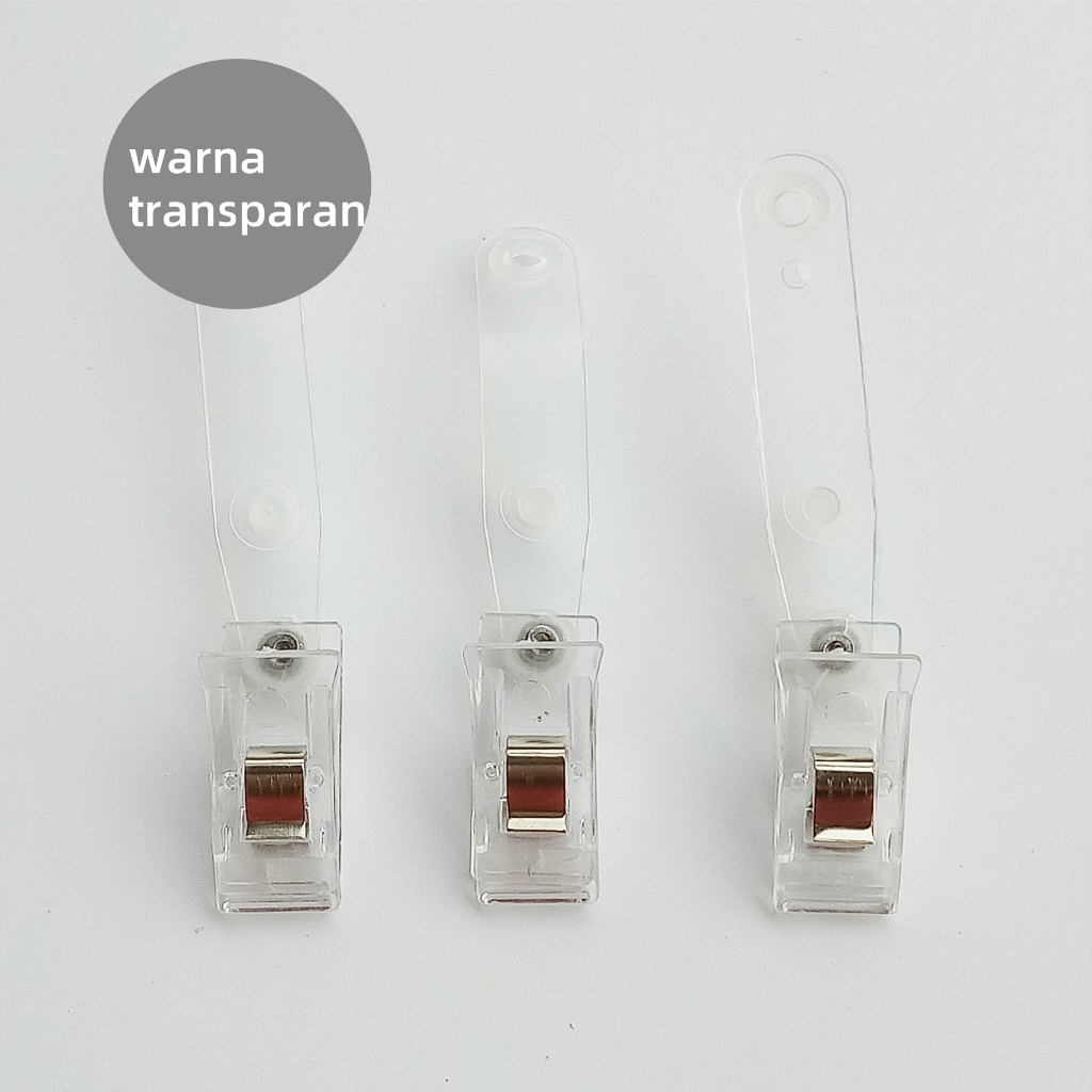 

50PCS Jepitan ID Card-Klip Jepit ID Card- Penjepit Nametag Gantungan ID Card