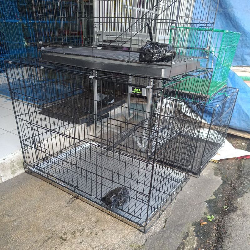 KANDANG KUCING JUMBO 90X60 BAHAN BESI TEBAL KANDANG KUCING KANDANG ANJING UKURAN 90