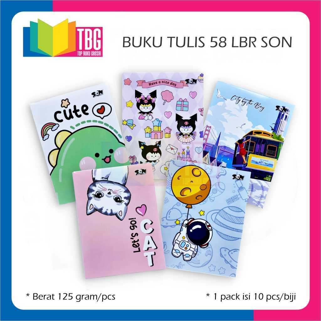 

1 PCS BUKU TULIS 58 LEMBAR SON BUKU CATATAN SEKOLAH NOTEBOOK
