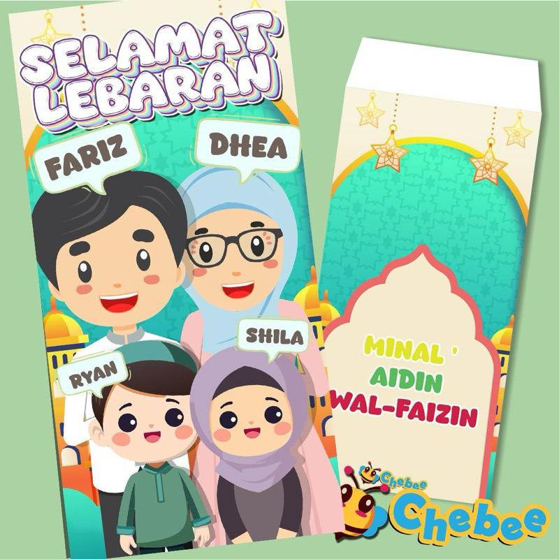 

Amplop lebaran 2025 ( 1 pack isi 6 ) Custom Nama Keluarga